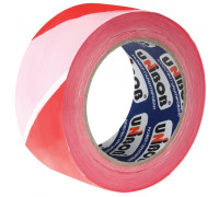 Лента сигнальная UNIBOB 50 мм х 150 м красно-белая