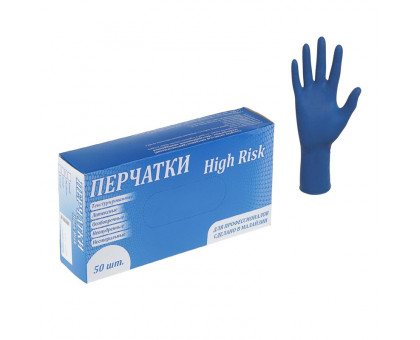 Перчатки латексные особопрочные HIGH-RISK XL (25 пар)